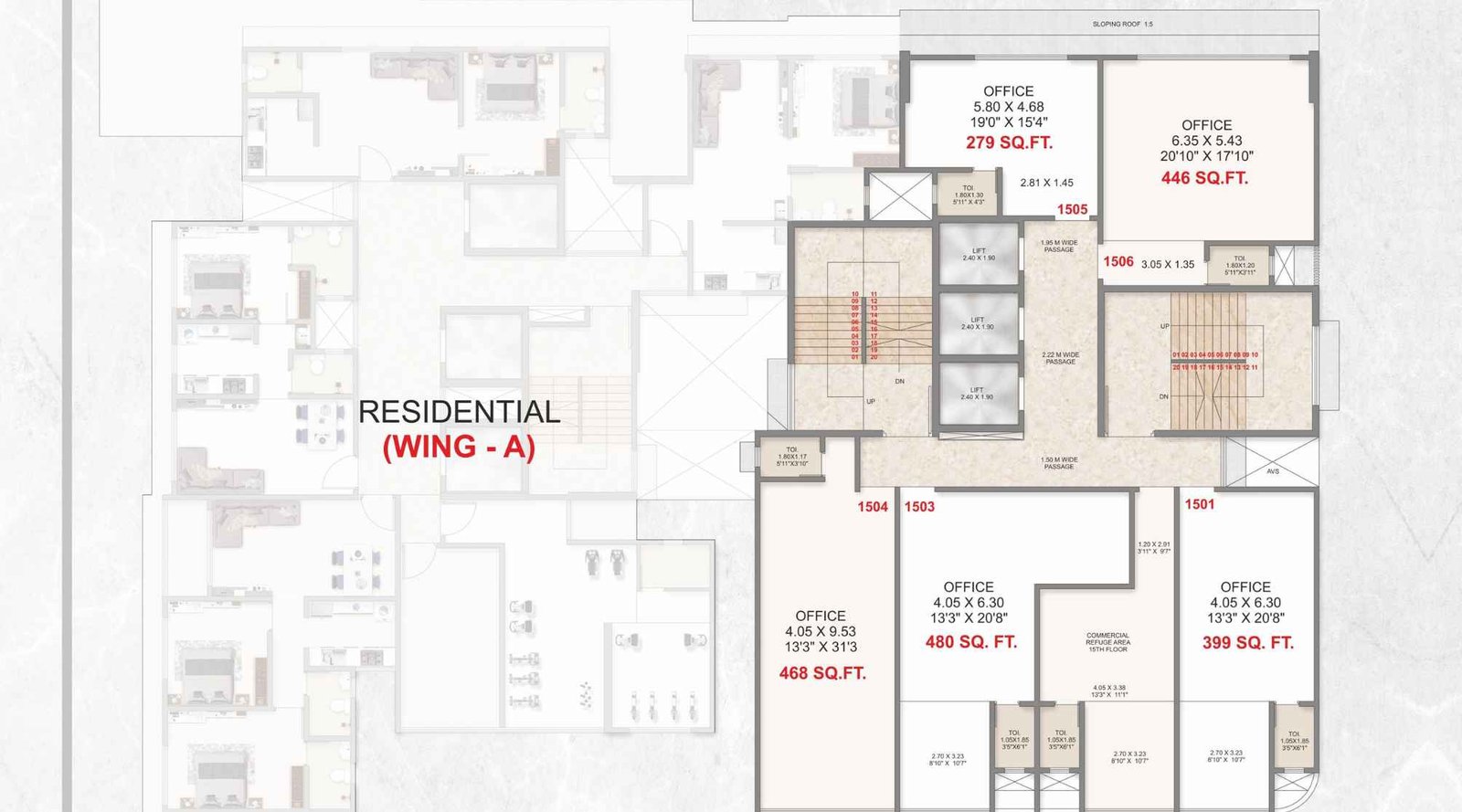 Adityaraj-Platinum-Residential-15th-floorplan